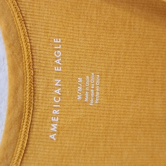American Eagle Outfitters Mustard Yellow Fitted Tank - Picture 5 of 7